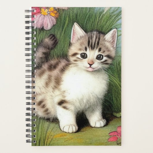 katafbeelding met rode bloemen planner (Voorkant)