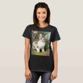 katafbeelding met rode bloemen t-shirt (Voorkant volledig)