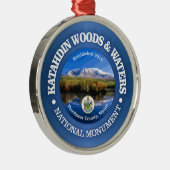 Katahdin Bossen en wateren (NM) Metalen Ornament (Rechts)