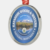 Katahdin Bossen en wateren (NM) Metalen Ornament (Links)
