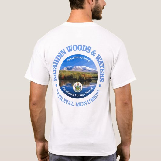 Katahdin Bossen en wateren (NM) T-shirt (Achterkant)