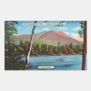  Katahdin-Briefkaart Rechthoekige Sticker