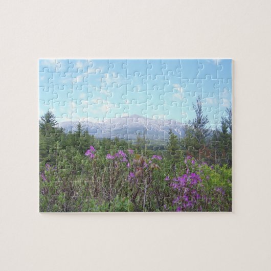 Katahdin en Purple Flowers Legpuzzel (Horizontaal)