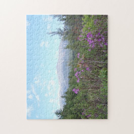 Katahdin en wilde bloemen legpuzzel (Verticaal)