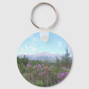 Katahdin en wilde bloemen sleutelhanger