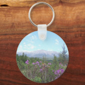 Katahdin en wilde bloemen sleutelhanger (Voorkant)