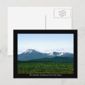 Katahdin Maine Briefkaart (Voorkant / Achterkant)
