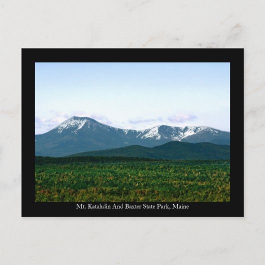 Katahdin Maine Briefkaart (Voorkant)
