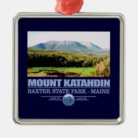 Katahdin Metalen Ornament (Voorkant)