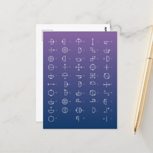 Katakamuna-diagram Briefkaart