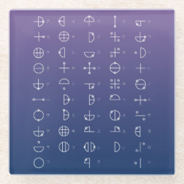 Katakamuna-diagram Glazen Onderzetter