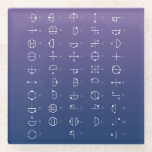 Katakamuna-diagram Glazen Onderzetter