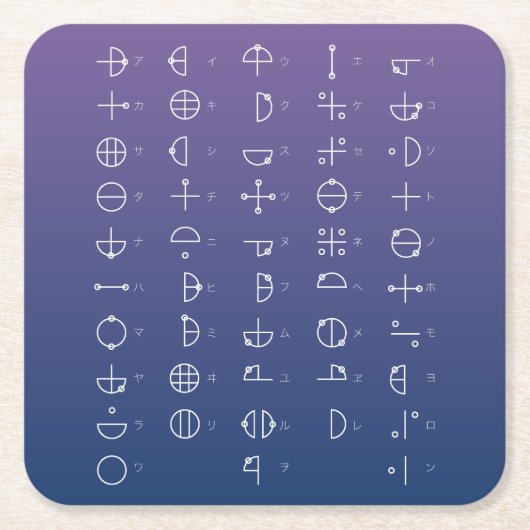 Katakamuna-diagram Kartonnen Onderzetters (Voorkant)