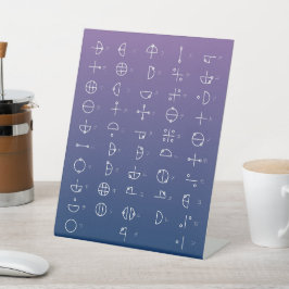 Katakamuna-diagram Reclamebord Met Voetstuk