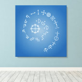 Katakamuna Kracht verzen 6e Canvas Afdruk (Insitu (Houten vloer))