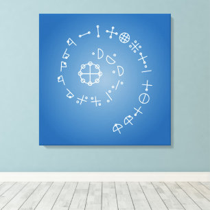 Katakamuna Kracht verzen 6e Canvas Afdruk