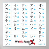 Katakana カ タ カ 表 poster (Voorkant)