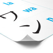 Katakana カ タ カ 表 poster (Hoek)