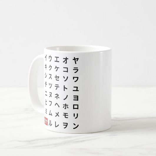 Katakana Koffiemok (Voorkant links)