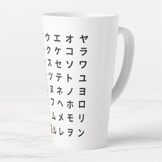 Katakana Latte Mok (Rechterhoek)