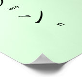 Katakana met Romaji leert Japanse tekens Poster (Hoek)