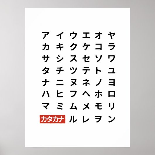 Katakana Poster (Voorkant)