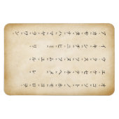 Katakana With Romaji Japanese Characters Antiqued Magneet (Horizontaal)