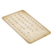 Katakana With Romaji Japanese Characters Antiqued Magneet (Rechterzijde)