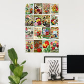  katalogi van bloemen poster (Thuiskantoor)