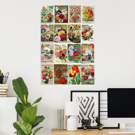  katalogi van bloemen poster (Thuiskantoor)