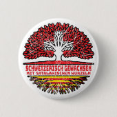 Katalonien Katalanisch Schweizer Schweiz Baum Ronde Button 5,7 Cm (Voorkant)