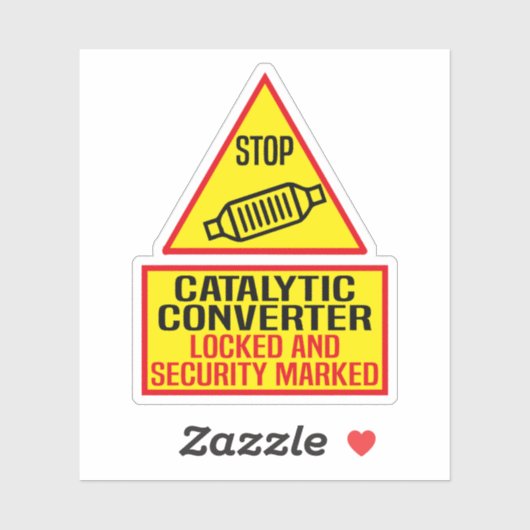 katalysator geblokkeerd en beveiligingsmarkering sticker (Vel)