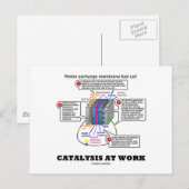 Katalyse op het werk (brandstof voor protonenwisse briefkaart (Voorkant / Achterkant)