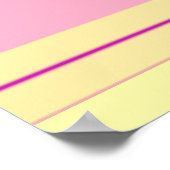 Katalytisch ontwerp roze en gladde roomlaag poster (Hoek)