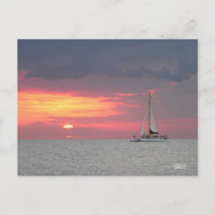 Katamaran Sunset Briefkaart