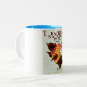 Katami National Park Alaska beer reisposter Tweekleurige Koffiemok (Voorkant links)