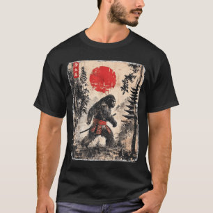 Katana Bigfoot Samurai Japanese Bushido T-shirt