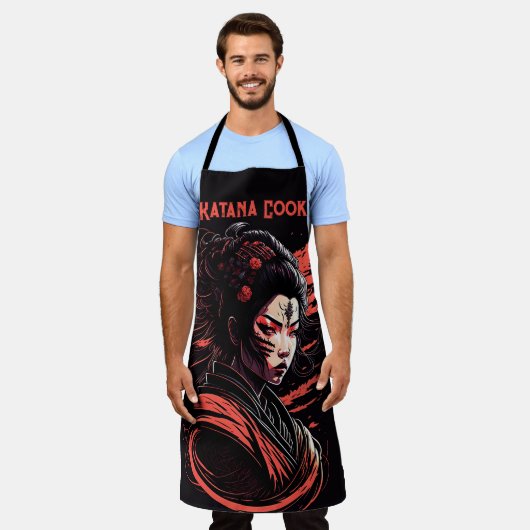 Katana Cook Schort (Gedragen)