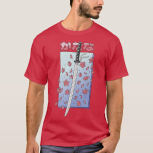 Katana Japanner Style Cherry Blossom Sakura Japan T-shirt