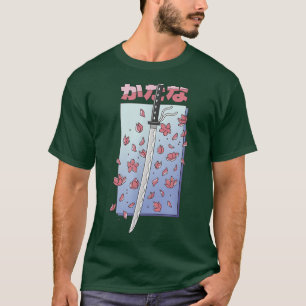 Katana Japans Anime Sakura Cherry Blossom Sword T-shirt
