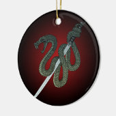 Katana Snake 1 Keramisch Ornament (Links)