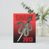 Katana snake 2013 A Briefkaart (Staand voorkant)