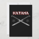 Katana Sword Ninja Japans Kunst Japan Samurai Gift Kaart (Voorkant)