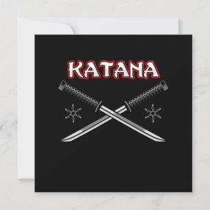 Katana Sword Ninja Japans Kunst Japan Samurai Gift Kaart