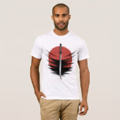 Katana Sword T-Shirt | Japanese Rising Sun, Samura (Voorkant volledig)