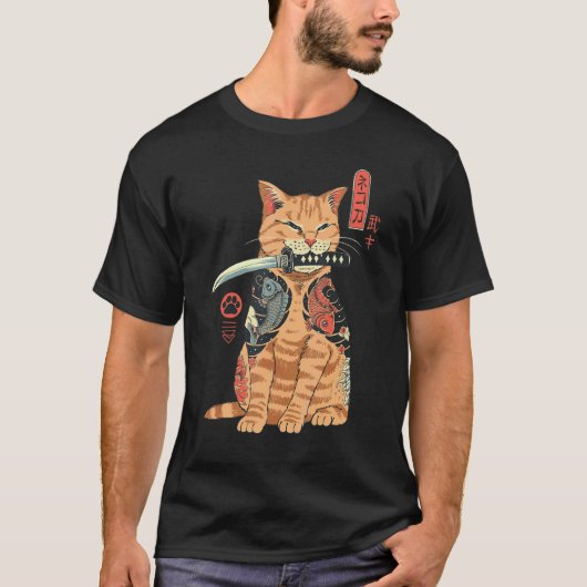 Katanaa Kat Klassiek T-shirt (Voorkant)