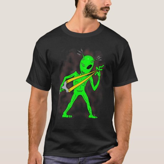 katapult alien, katapult liefhebber, alien liefheb t-shirt (Voorkant)