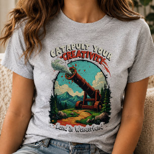 Katapulteer je creativiteit Verkwikkende Inspirati T-shirt