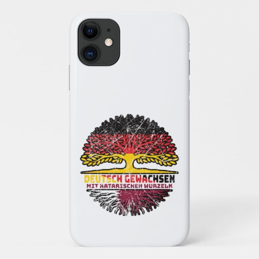 Katar Katarisch Deutsch Deutschland Baum Wurzel Case-Mate iPhone Case (Achterkant)