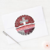 Katar Katarisch Schweizer Schweiz Baum Wurzel Ronde Sticker (Envelop)